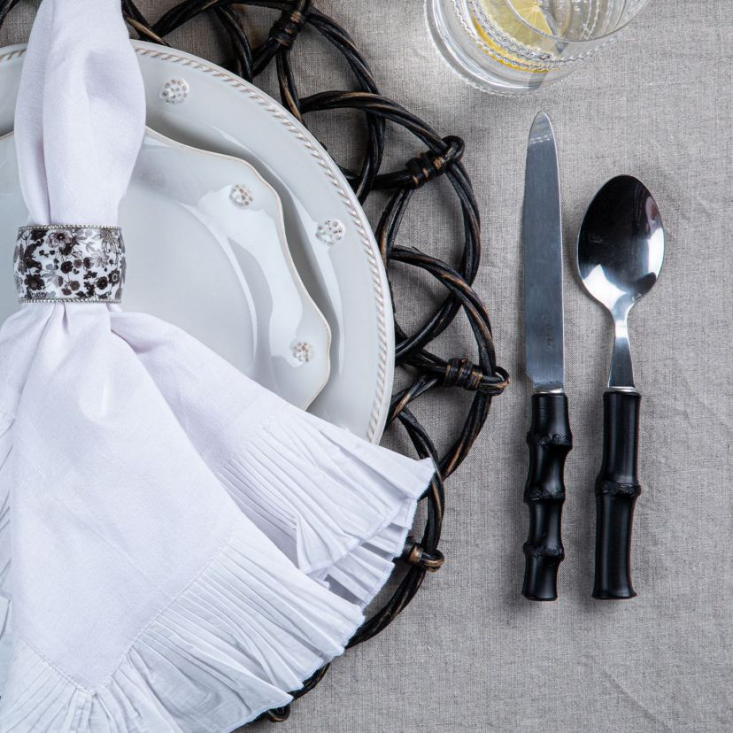 Bamboo 5pc Place Setting - Black