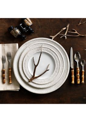 Natural Bamboo 5 Piece Place Setting