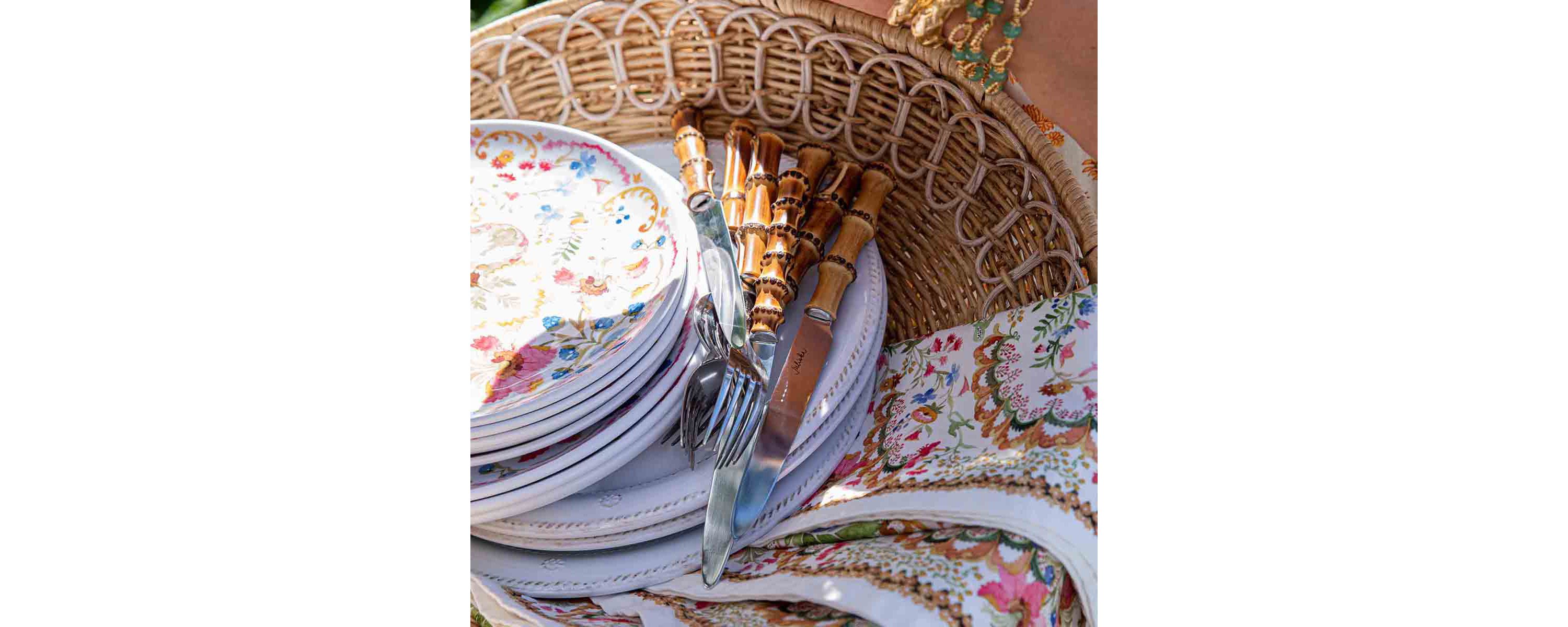 Bamboo 20pc Place Setting - Natural