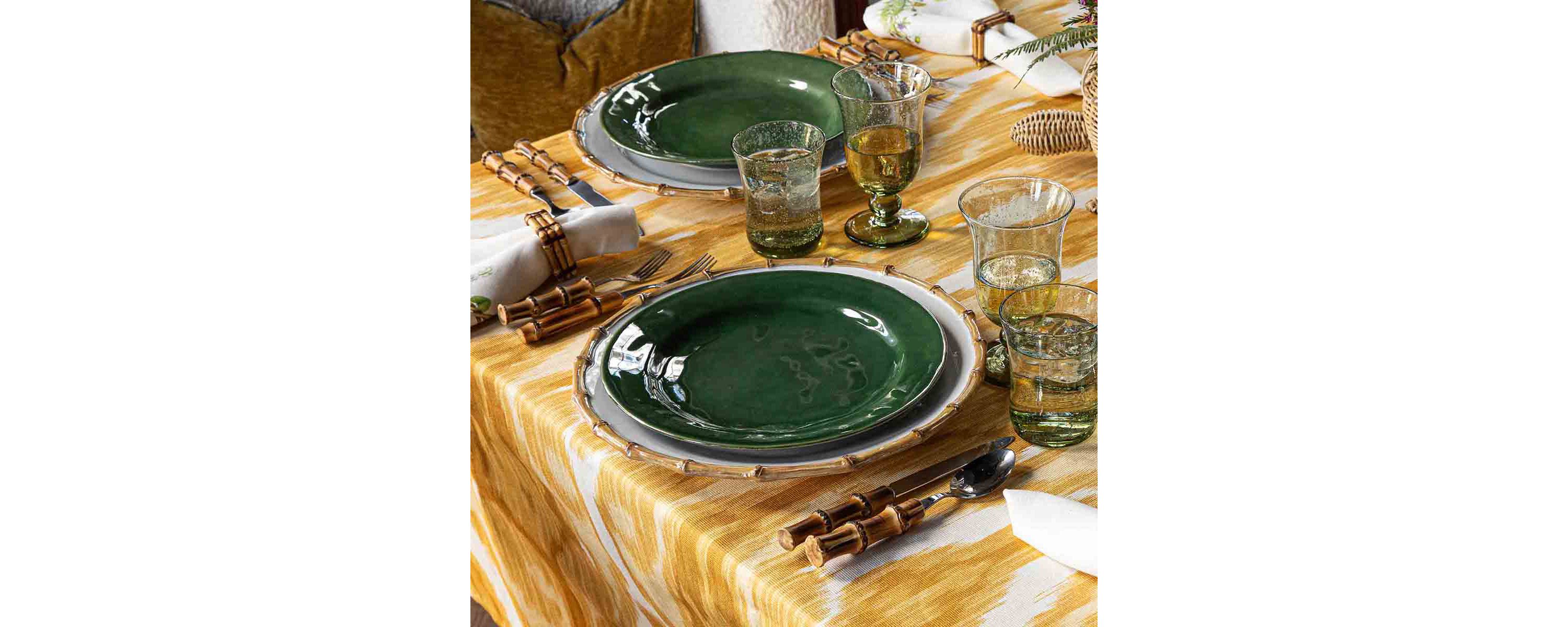 Bamboo 20pc Place Setting - Natural