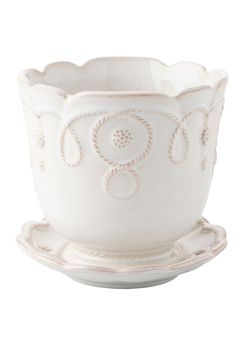 Jardins du Monde 5" Planter - Whitewash