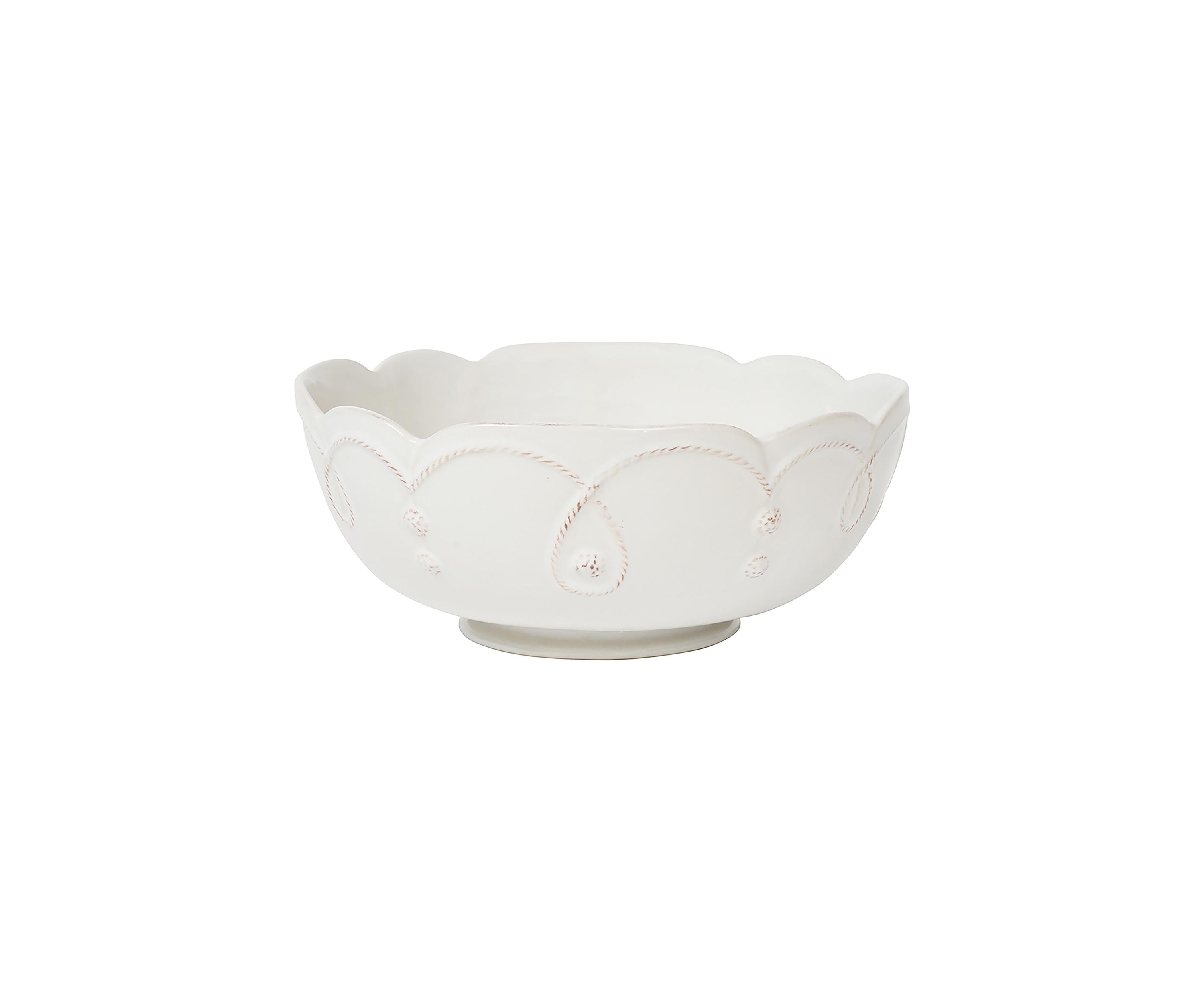 Jardins Du Monde 10" Serving Bowl - Whitewash