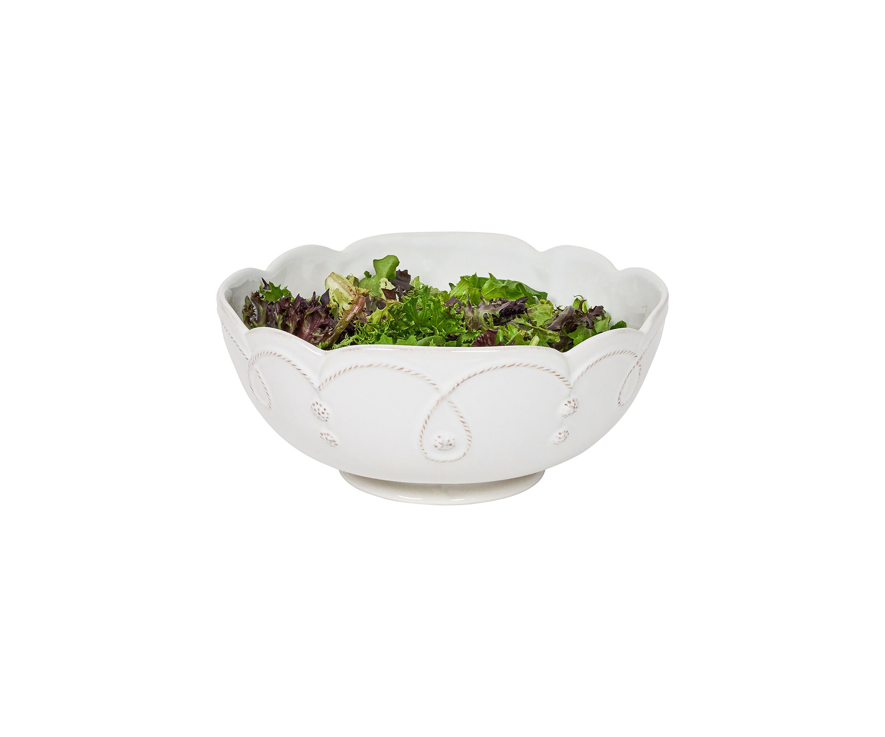 Jardins Du Monde 10" Serving Bowl - Whitewash