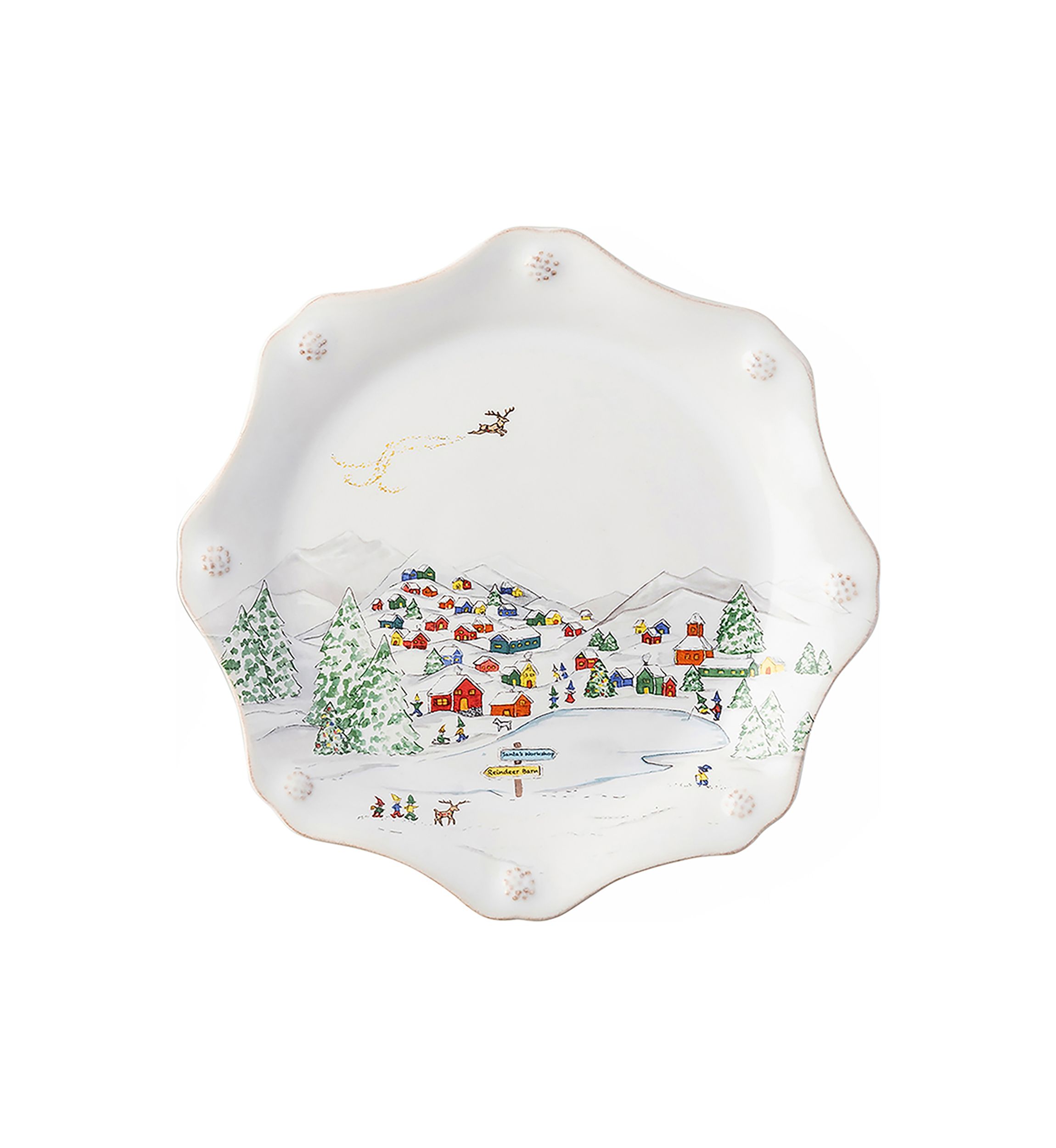 Berry & Thread North Pole Dessert/Salad Plate