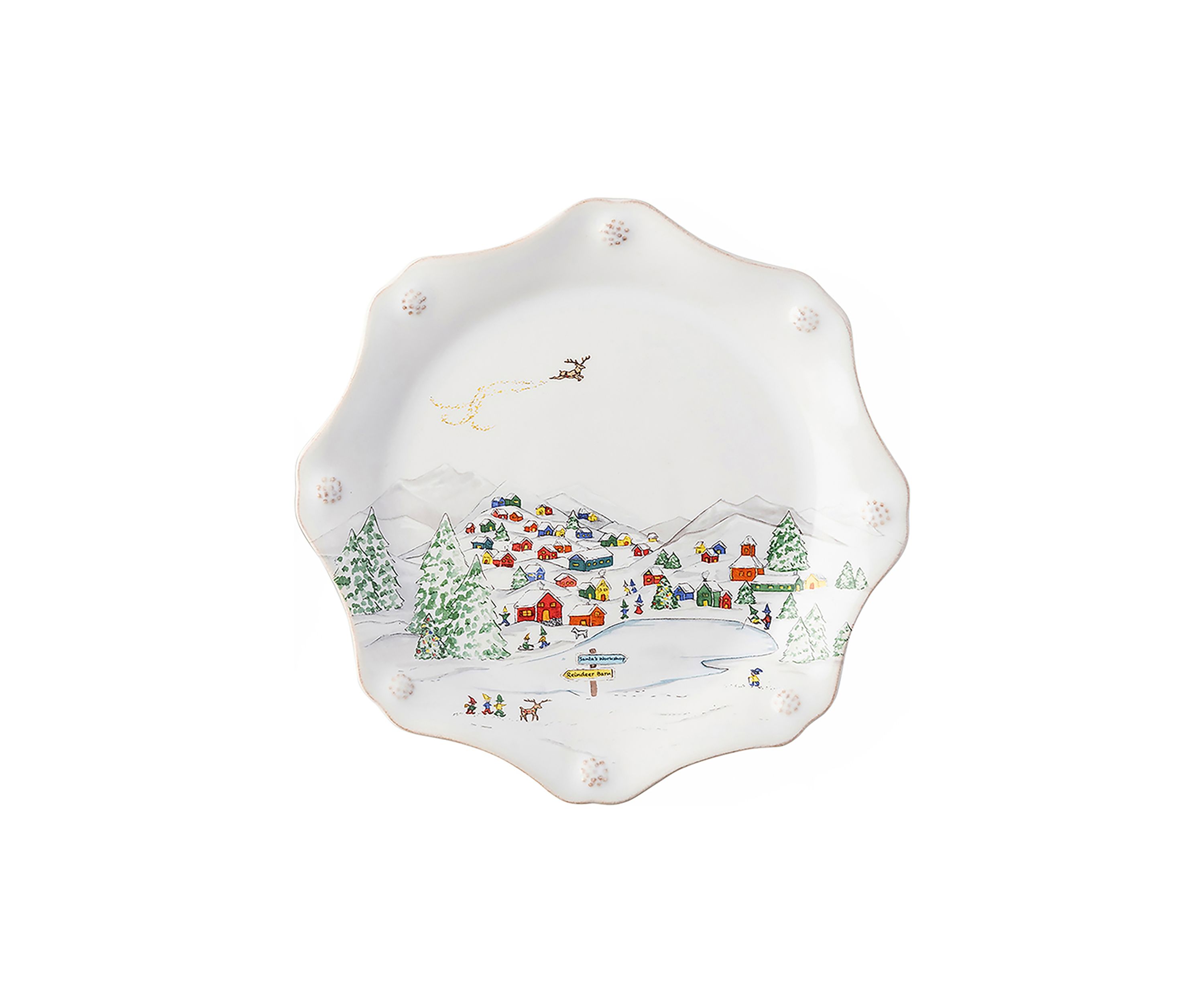 Berry & Thread North Pole Dessert/Salad Plate