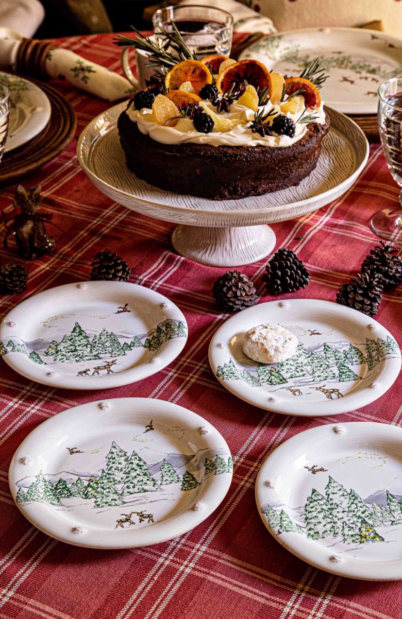 Berry & Thread North Pole Side/Cocktail Plate Assorted Set/4