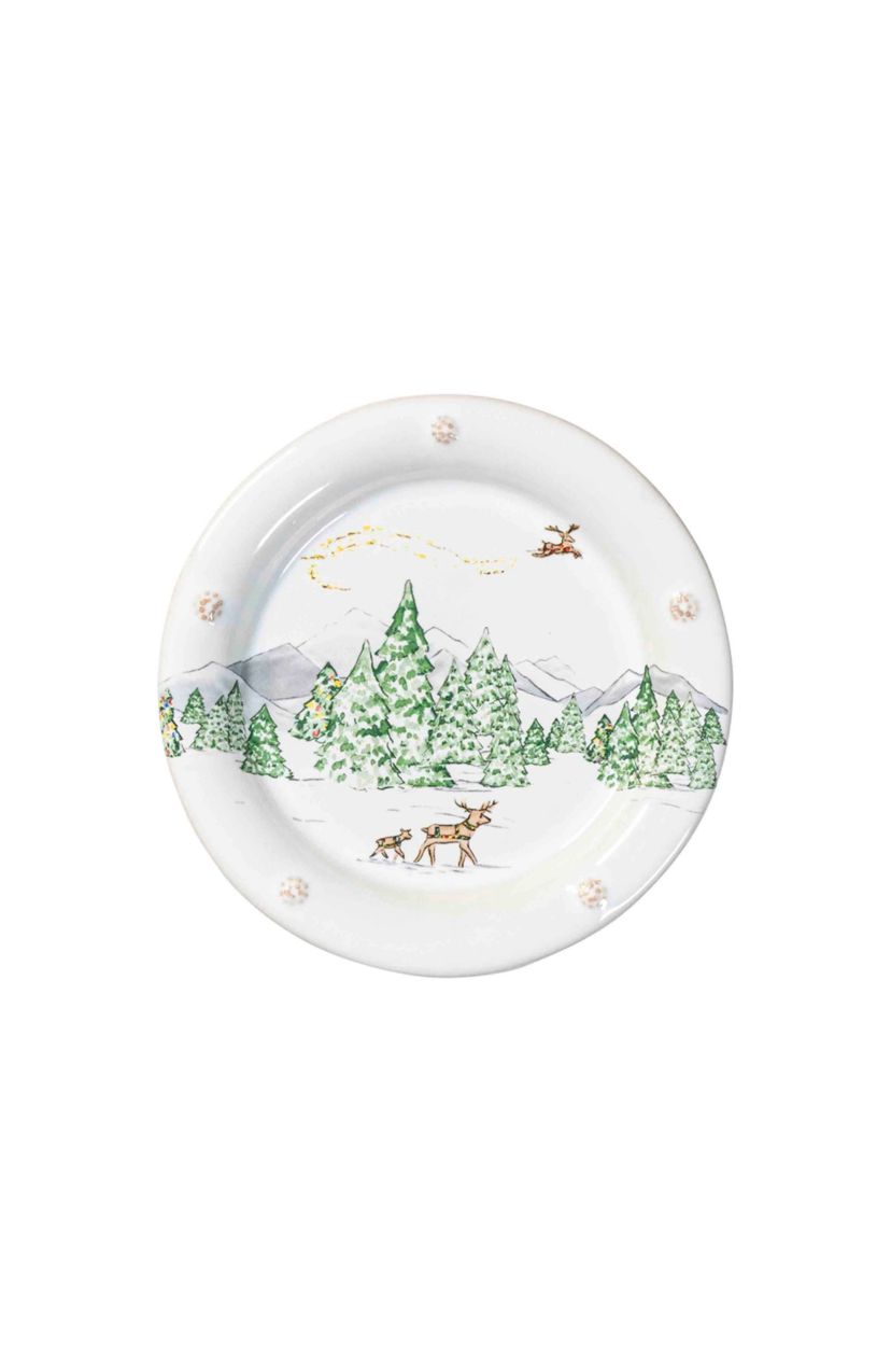 Berry & Thread North Pole Side/Cocktail Plate Assorted Set/4