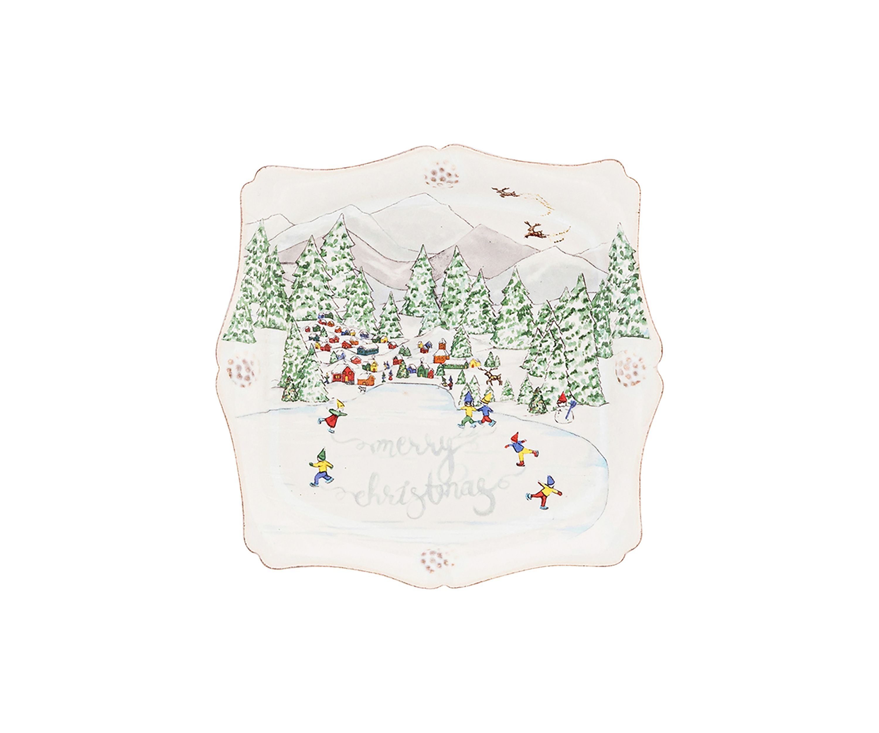 Berry & Thread North Pole Merry Christmas Trinket Tray