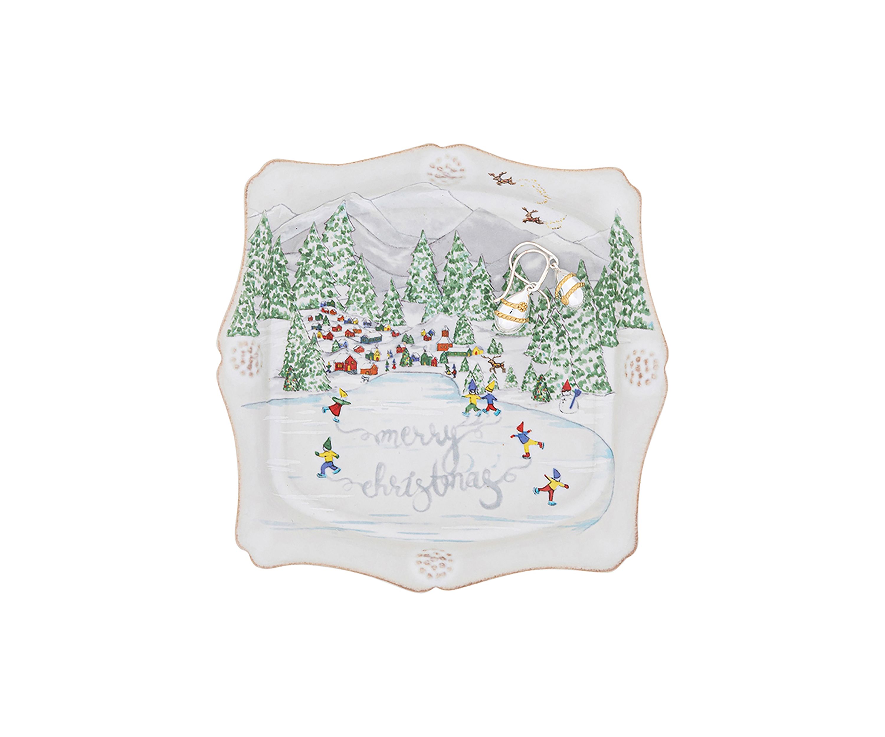 Berry & Thread North Pole Merry Christmas Trinket Tray
