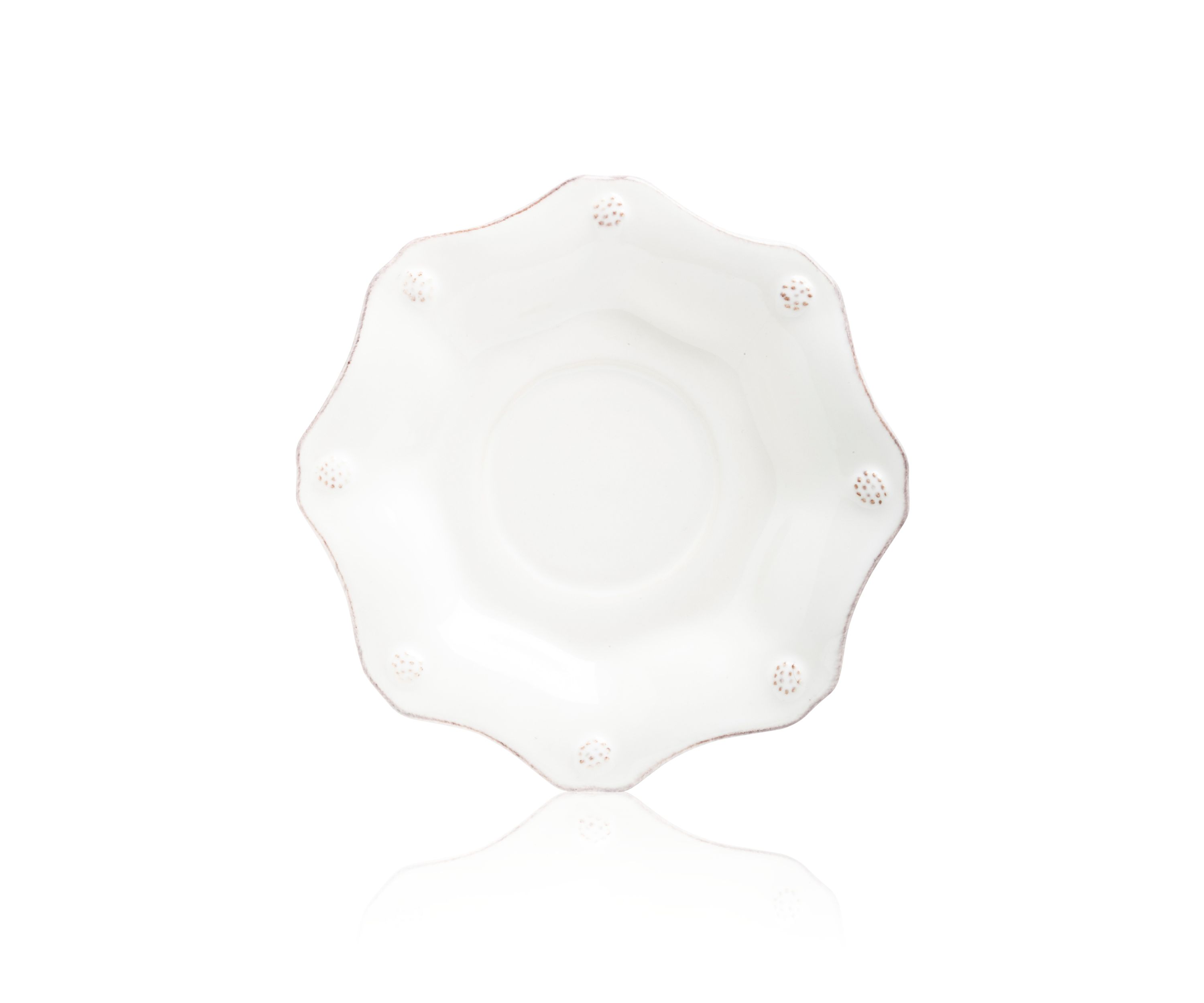 Berry & Thread Whitewash Scallop Saucer