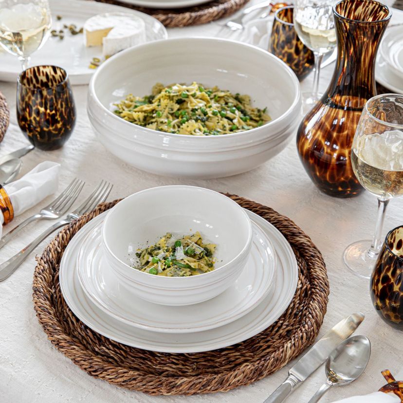 Bilbao 12" Serving Bowl - Whitewash