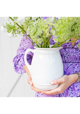 Le Panier Whitewash Pitcher/Vase