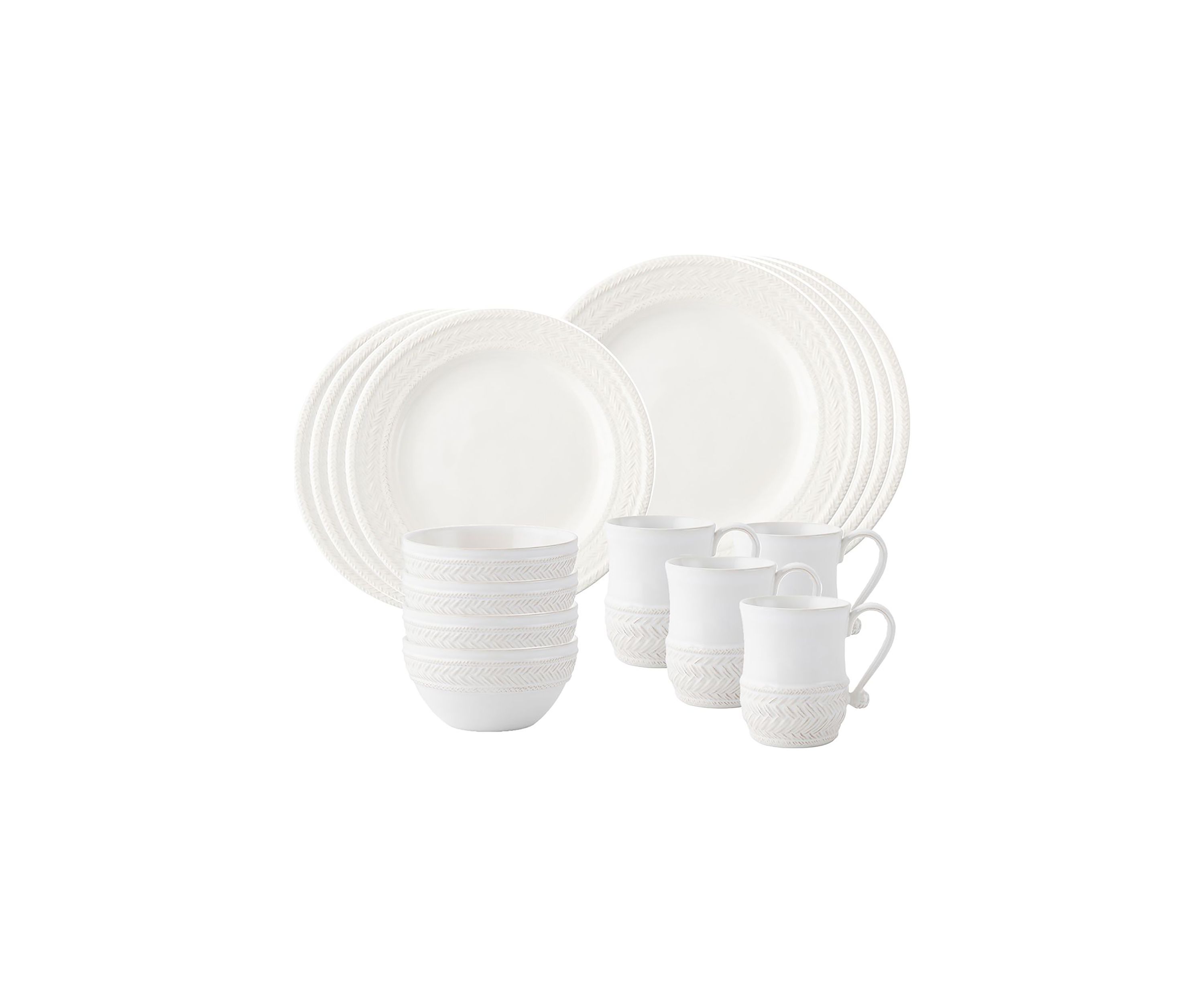 Le Panier 16pc Place Setting - Whitewash