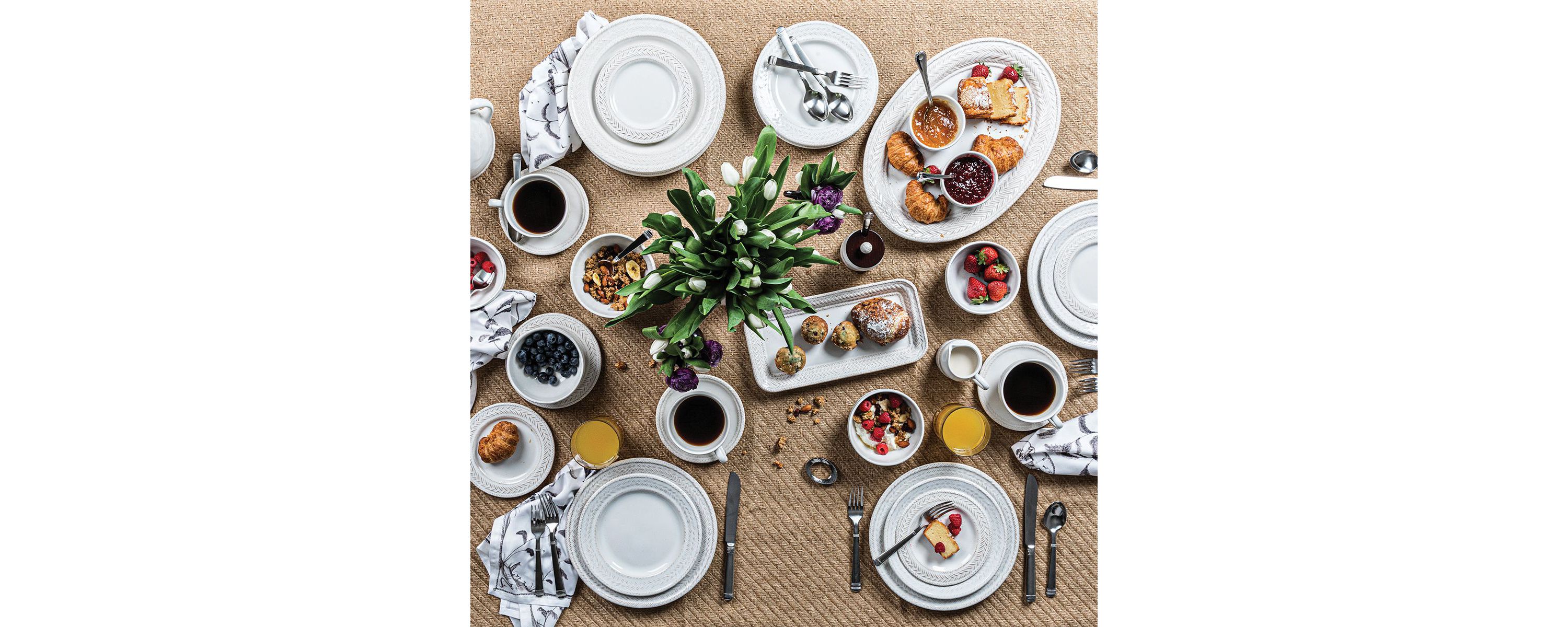 Le Panier 16pc Place Setting - Whitewash