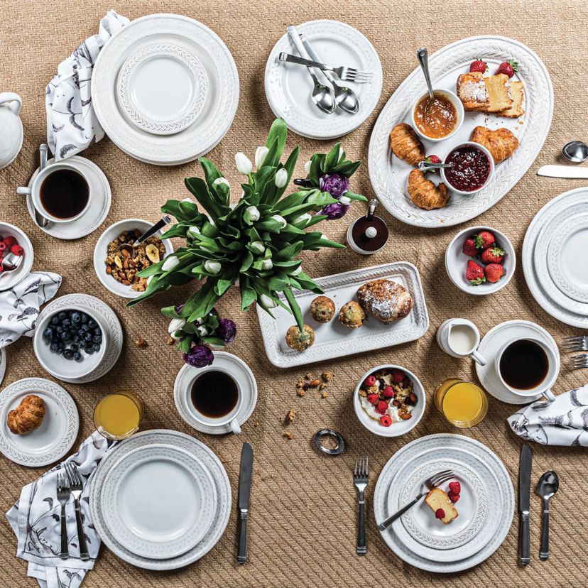 Le Panier 16pc Place Setting - Whitewash