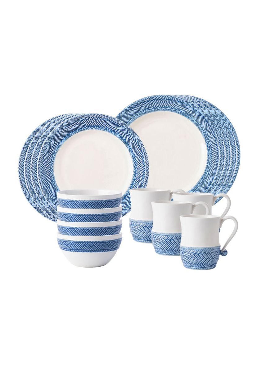 Le Panier 16pc Place Setting - Delft Blue