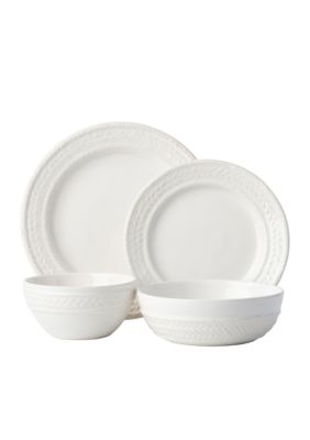 Le Panier Whitewash 4‑Piece Place Setting