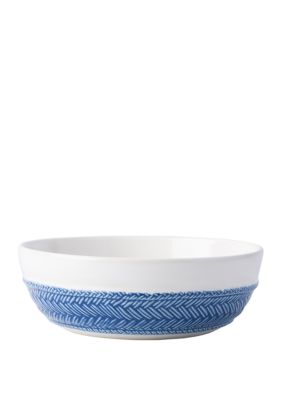 Juliska Le Panier White/delft Coupe Pasta/soup Bowl, Blue, Shallow Bowl -  0810044026696