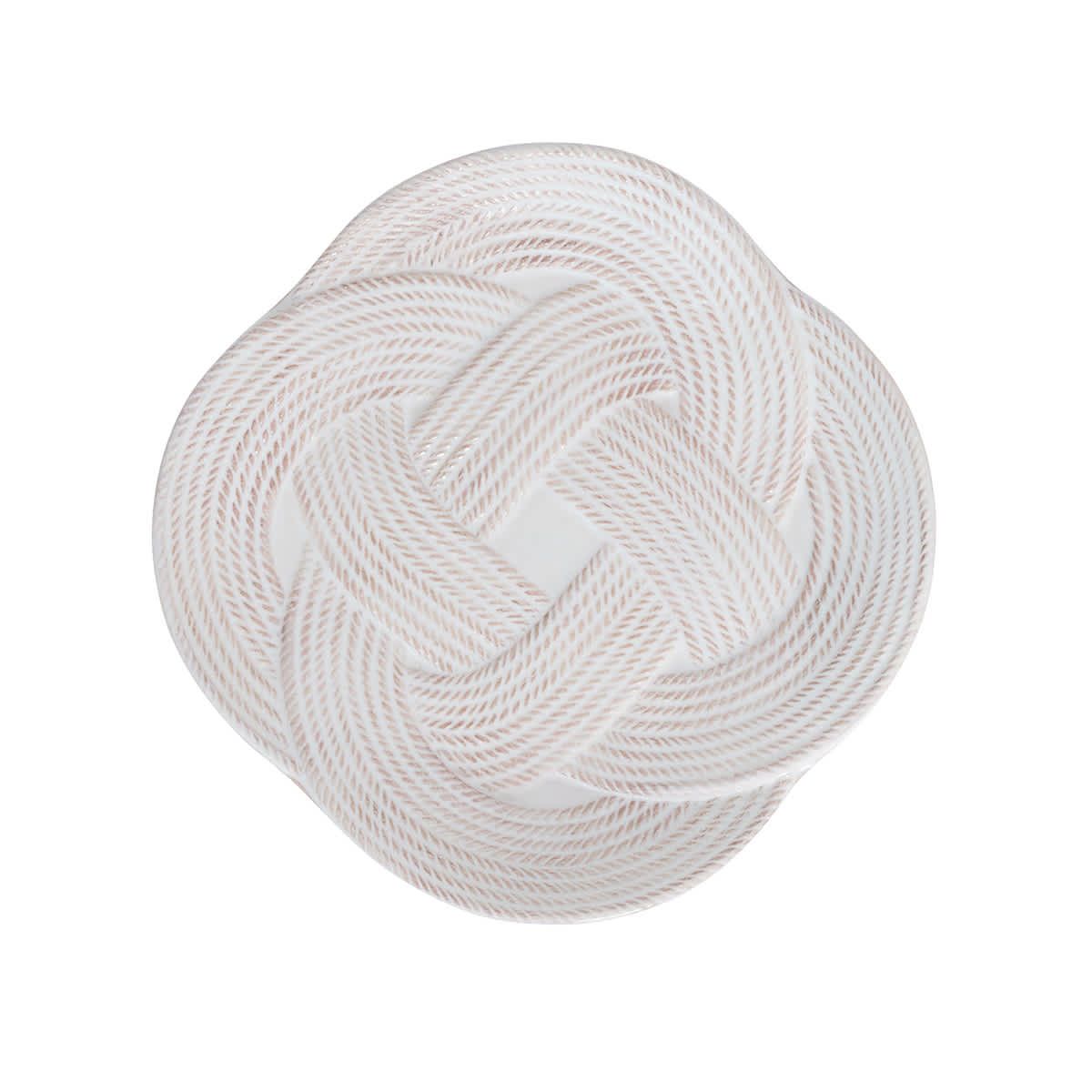 Le Panier Mystic Knot Dessert/Salad Plate - Whitewash
