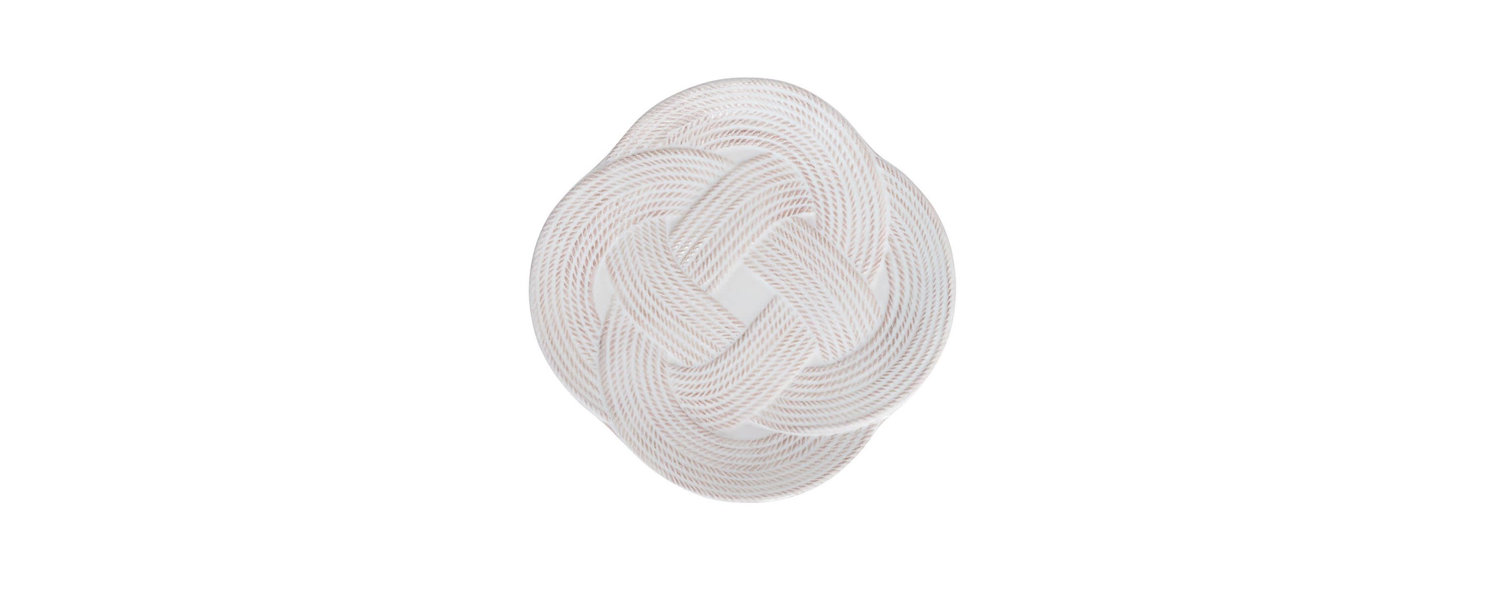 Le Panier Mystic Knot Dessert/Salad Plate - Whitewash