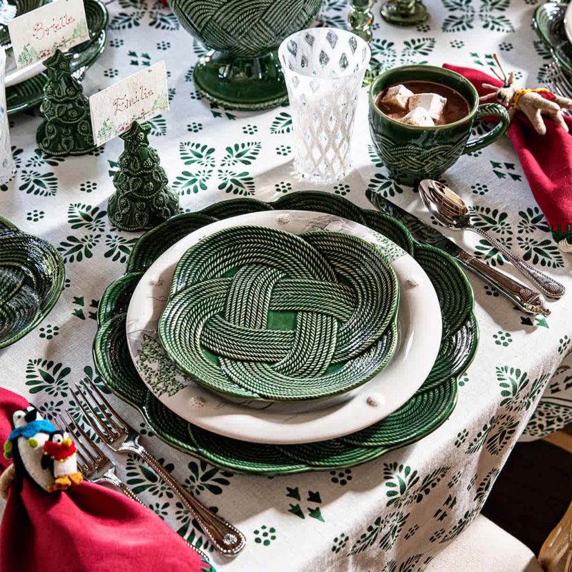 Le Panier Mystic Knot Dessert/Salad Plate - Basil