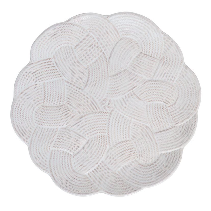Le Panier Mystic Knot Charger/Platter - Whitewash