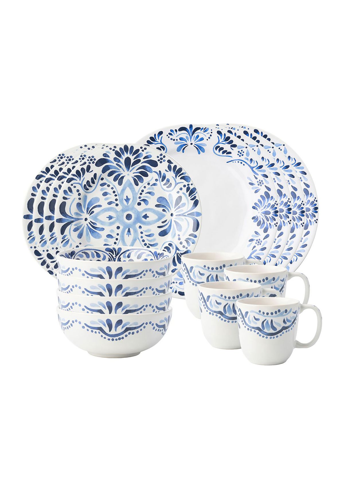 Iberian 16pc Place Setting - Indigo