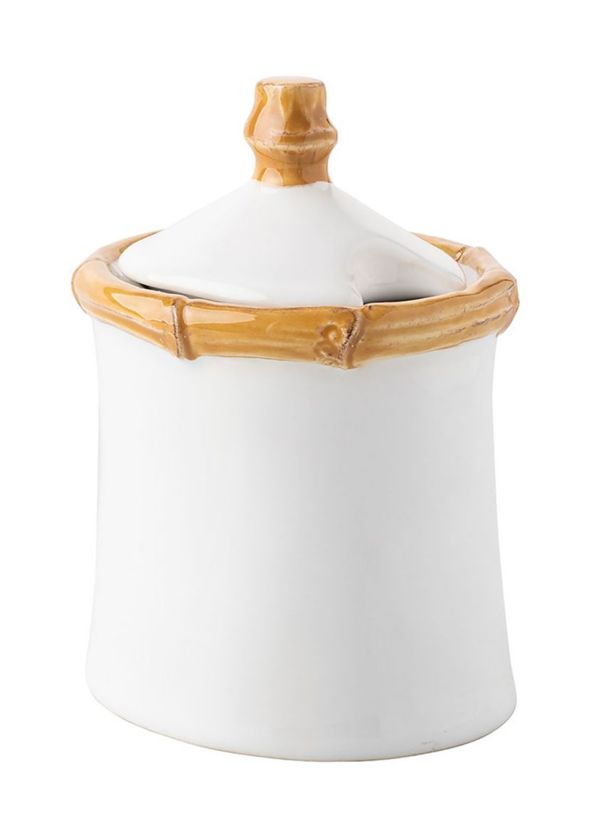 Bamboo Sugar Bowl with Lid- Natural