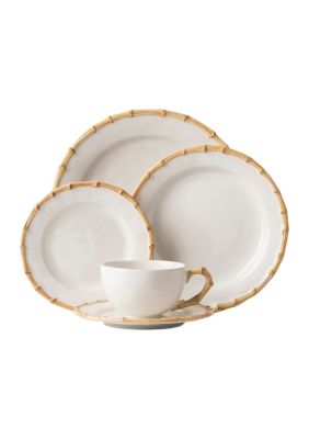 Classic Bamboo Natural 5 Piece Place Setting