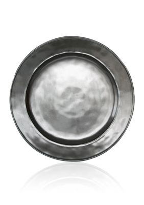 Pewter Stoneware Dinner Plate