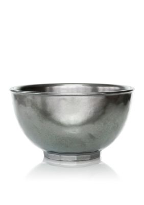 Pewter Stoneware Cereal/Ice Cream Bowl