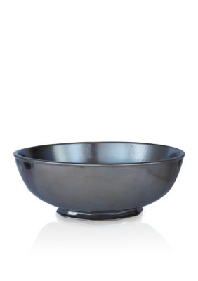 Pewter Stoneware 10-in. Serving Bowl