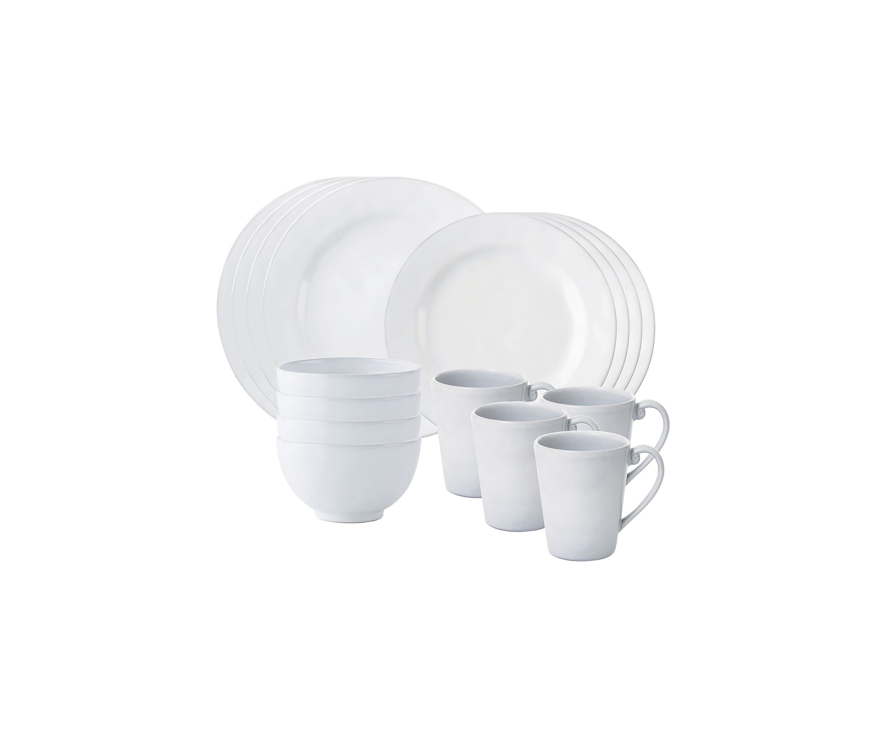 Quotidien 16pc Place Setting - White Truffle