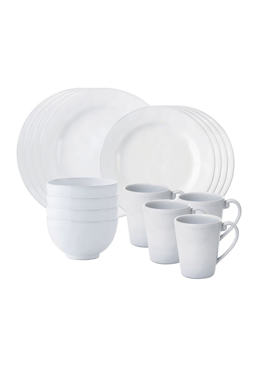 Quotidien 16pc Place Setting - White Truffle