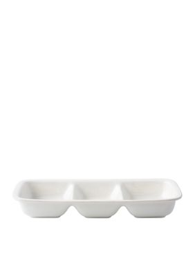 Puro Whitewash Divided Serving Dish