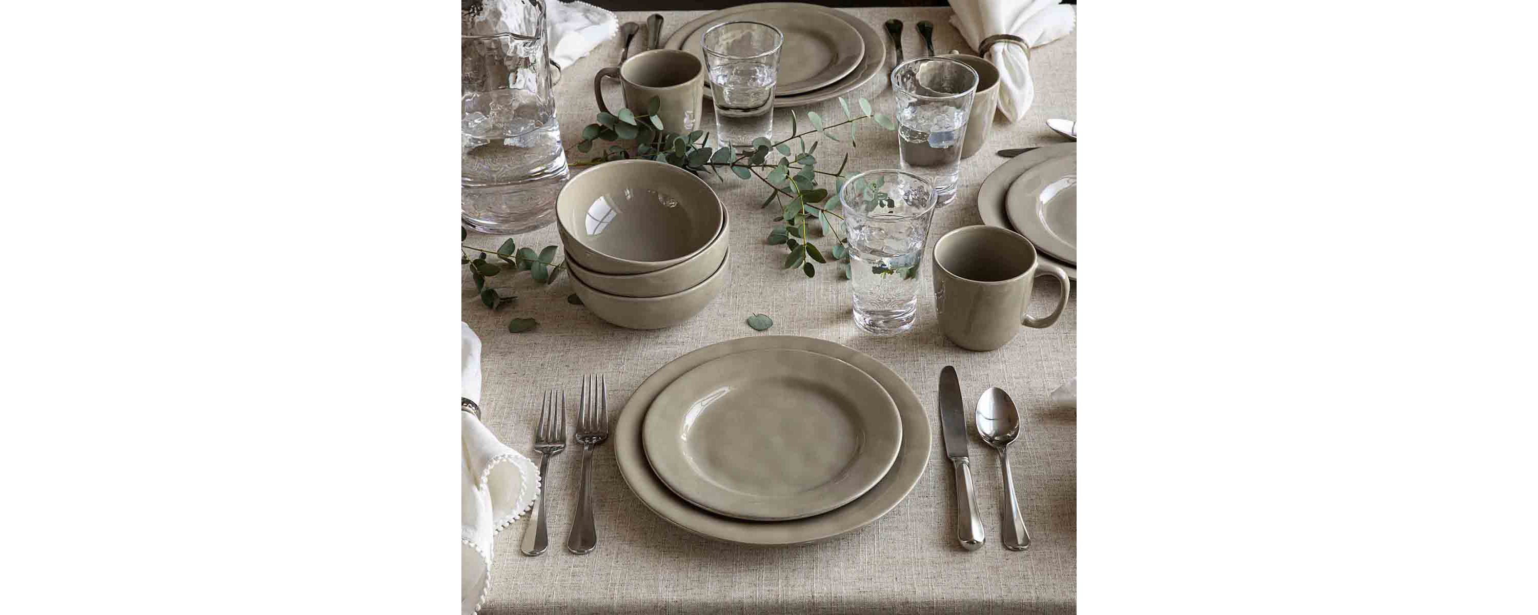 Puro 16pc Place Setting - Taupe