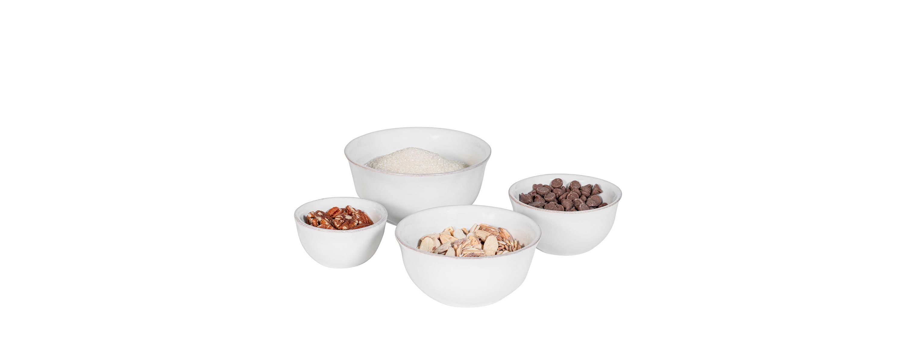 Puro Nesting Prep Bowl Set/4pc - Whitewash