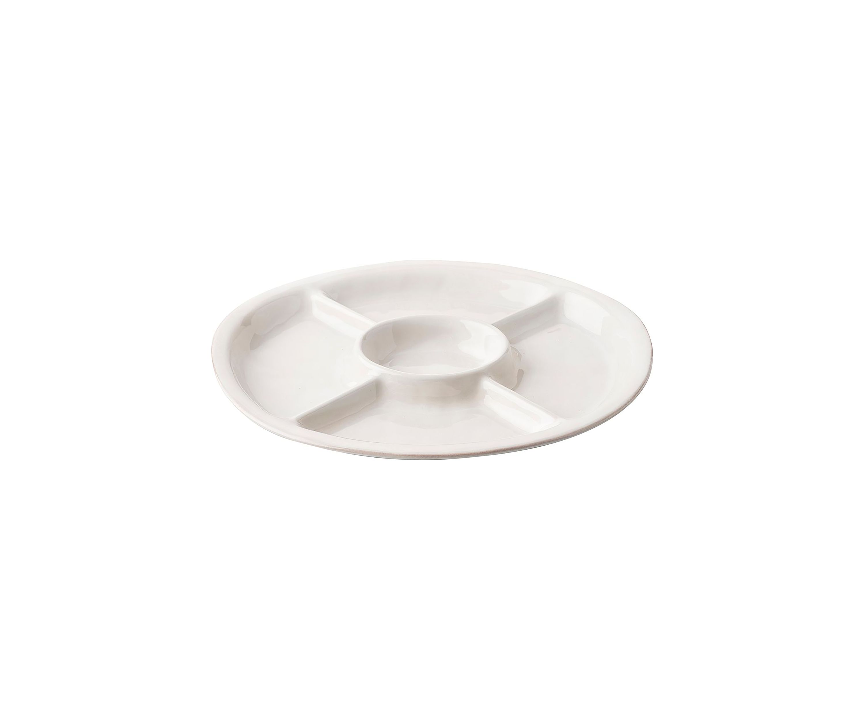 Puro 15" Crudite Platter - Whitewash