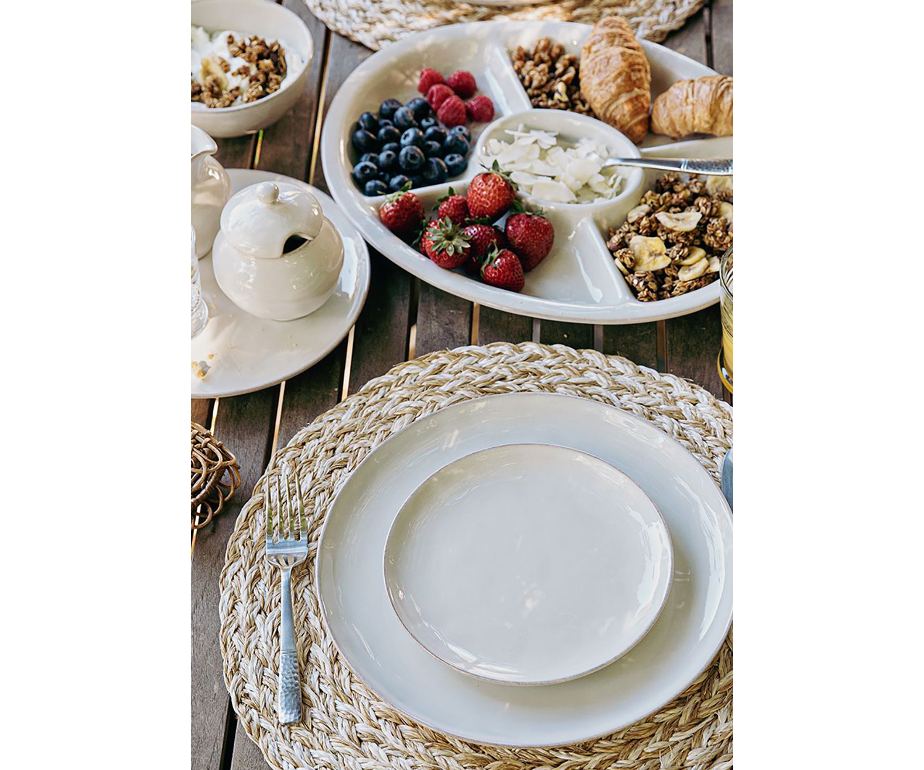 Puro Coupe Side/Cocktail Plate - Whitewash