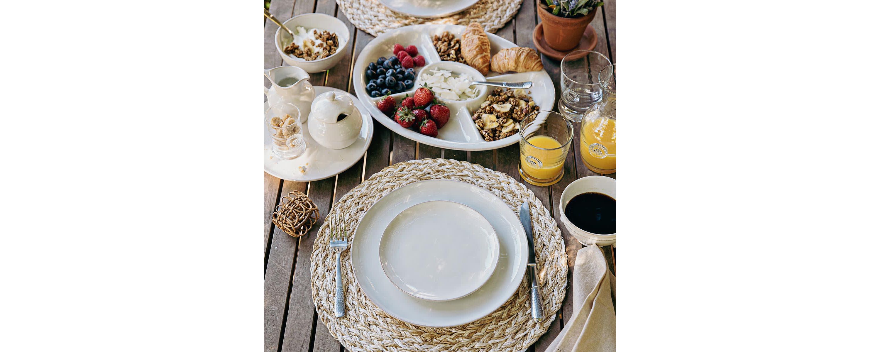Puro Coupe 16pc Place Setting - Whitewash