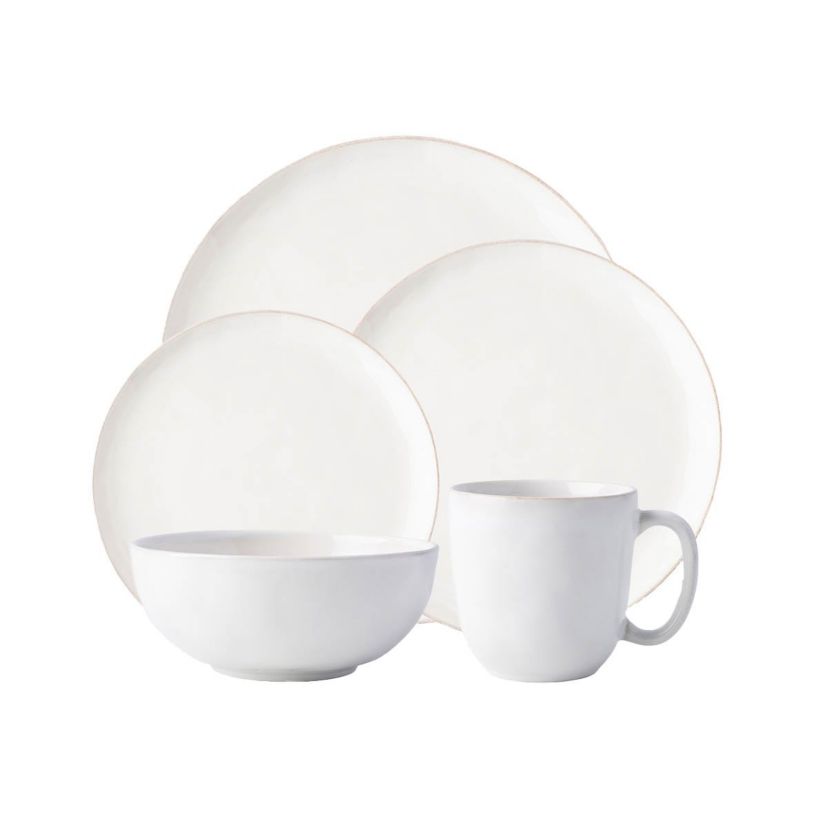 Puro Coupe 5pc Place Setting - Whitewash