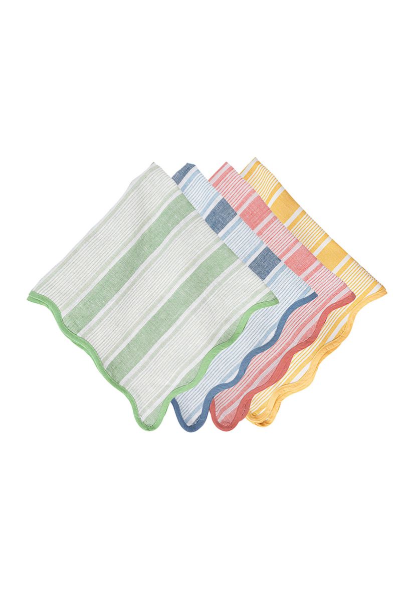 Set of 4 Cabana Stripe Napkins