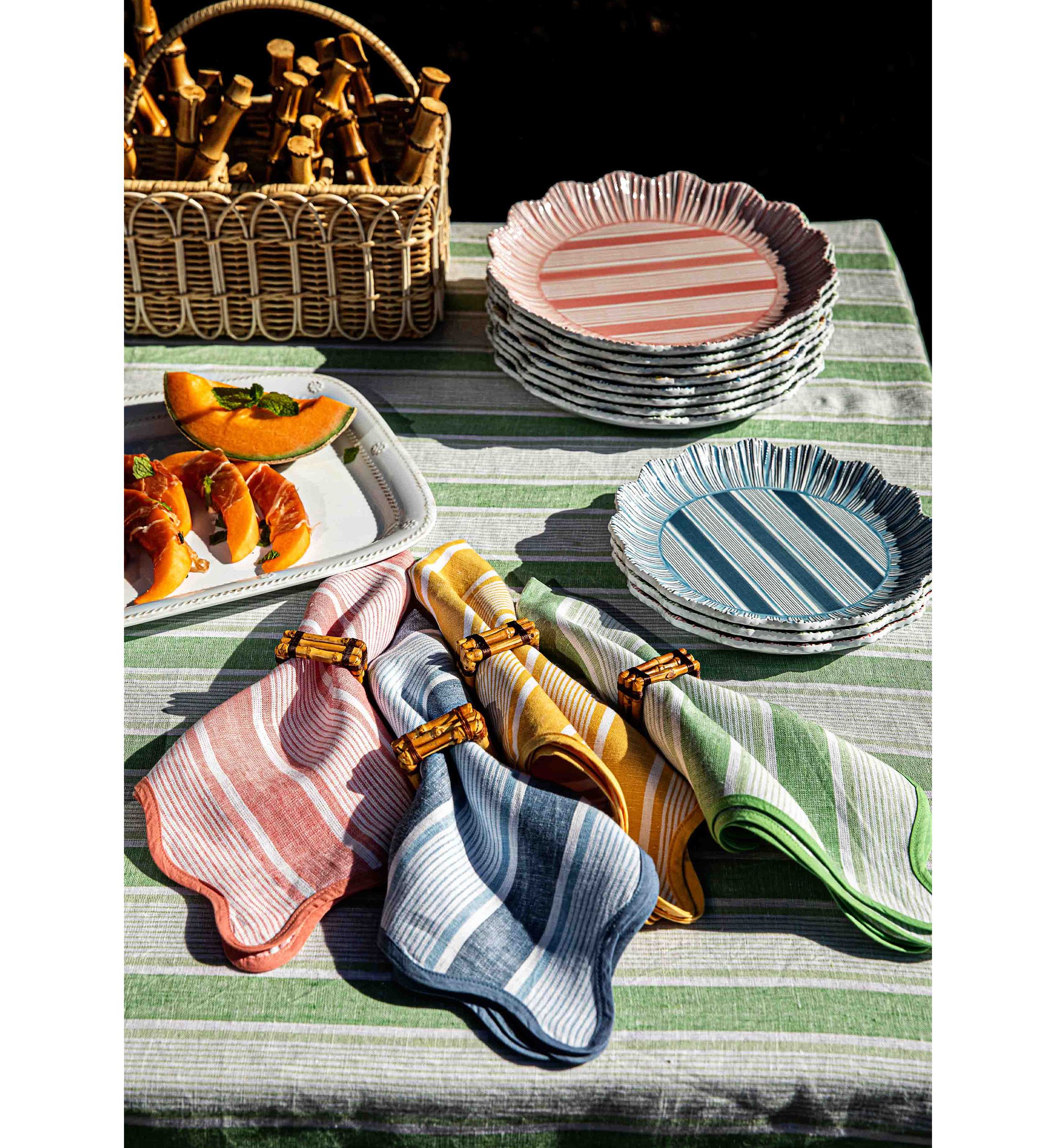 Set of 4 Cabana Stripe Napkins