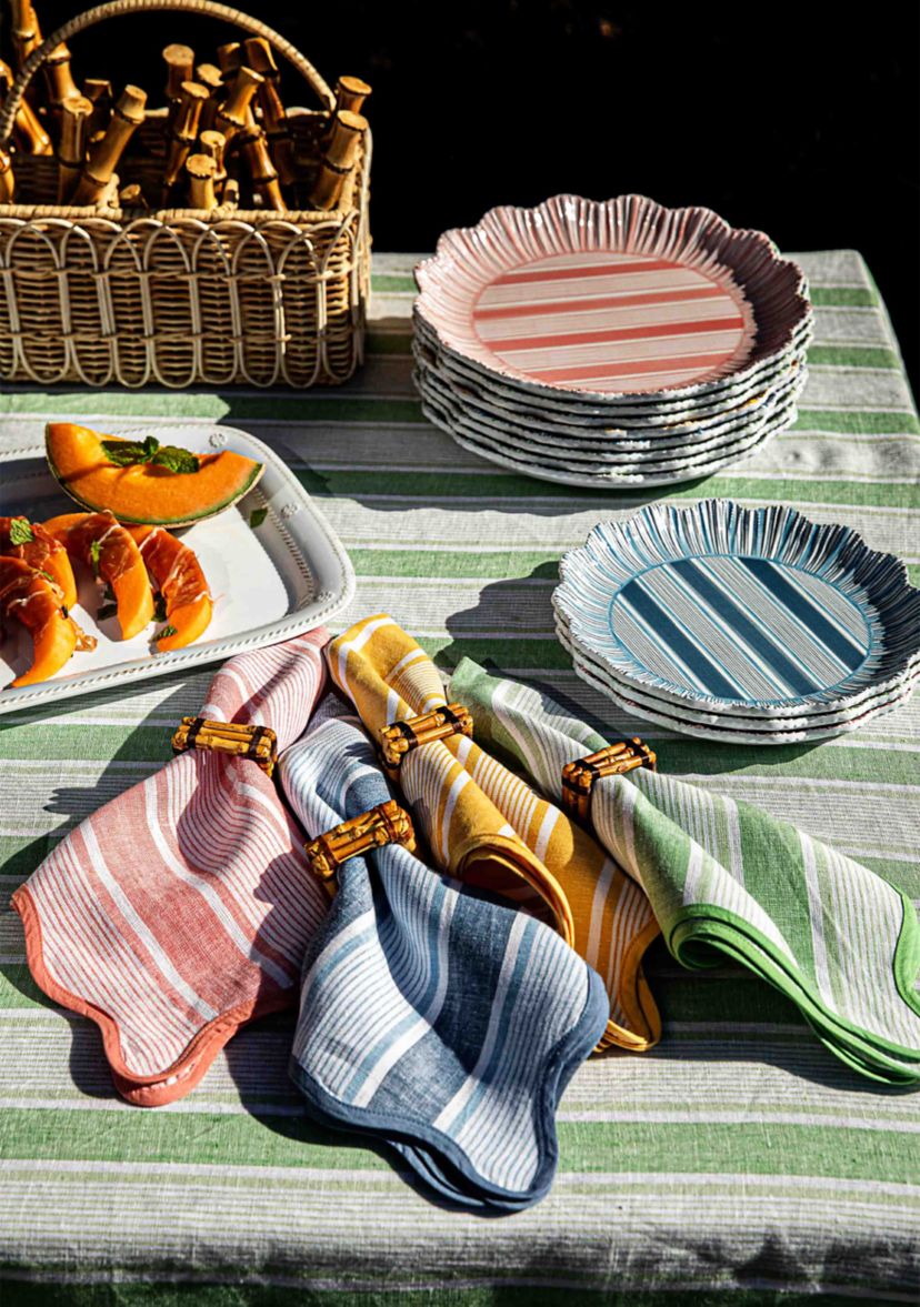 Set of 4 Cabana Stripe Napkins