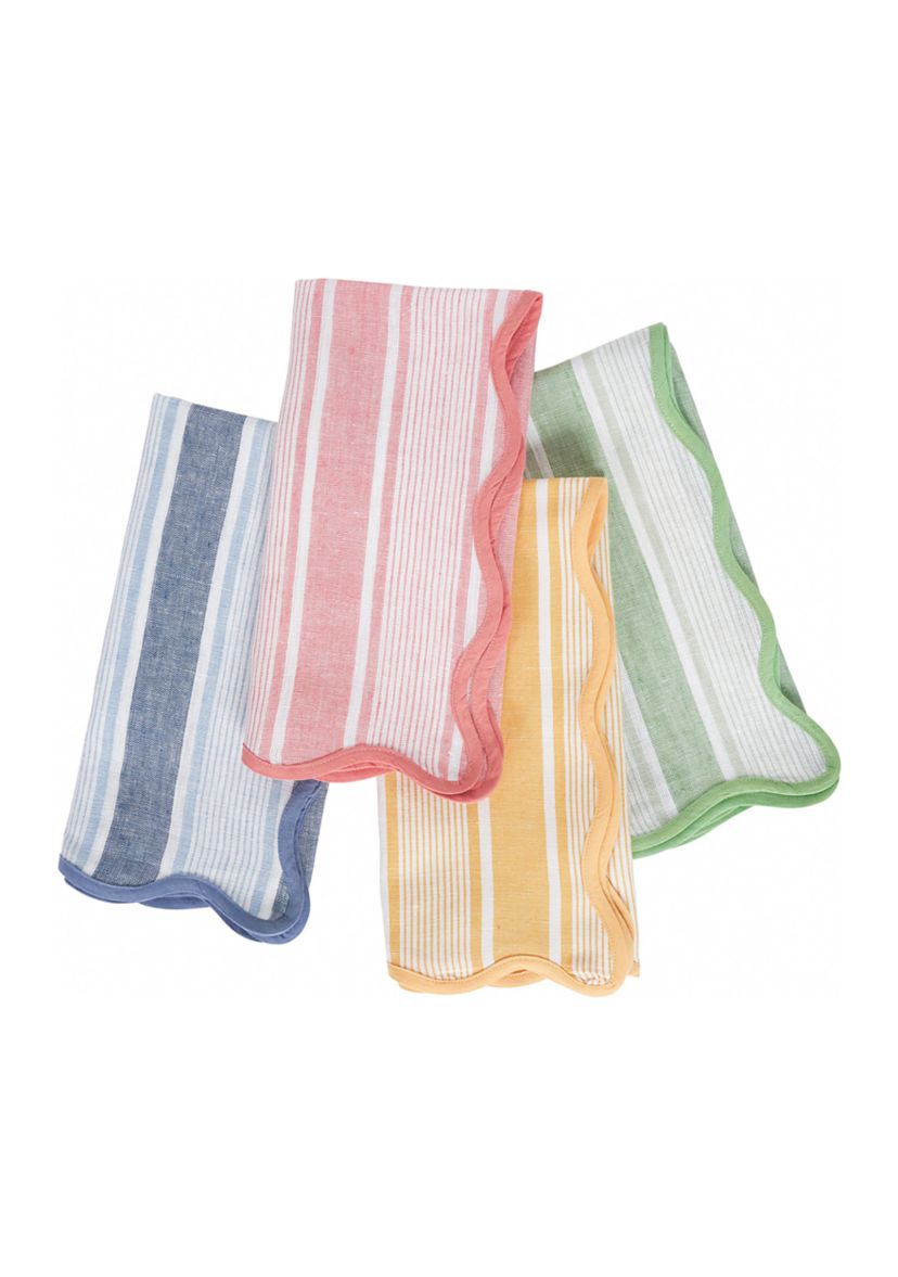 Set of 4 Cabana Stripe Napkins