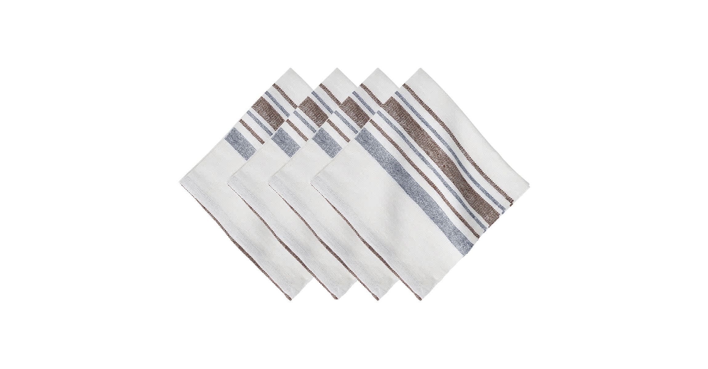 Danish Stripe Napkin Set/4 - Taupe