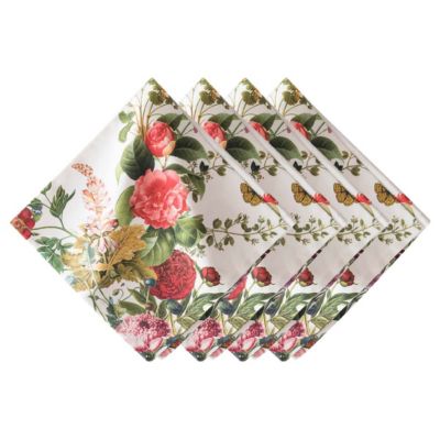 Juliska Field of Flowers Napkin Set/4 - White