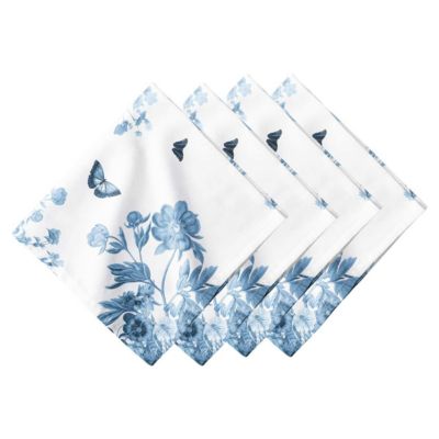 Juliska Field of Flowers Napkin Set of 4 - Chambray