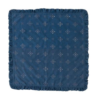 Eyelet Navy Napkin