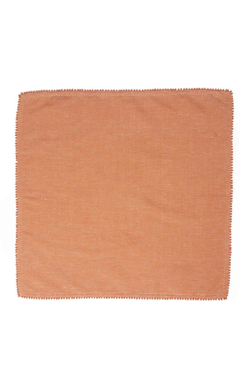 Berry Trim Napkin - Persimmon